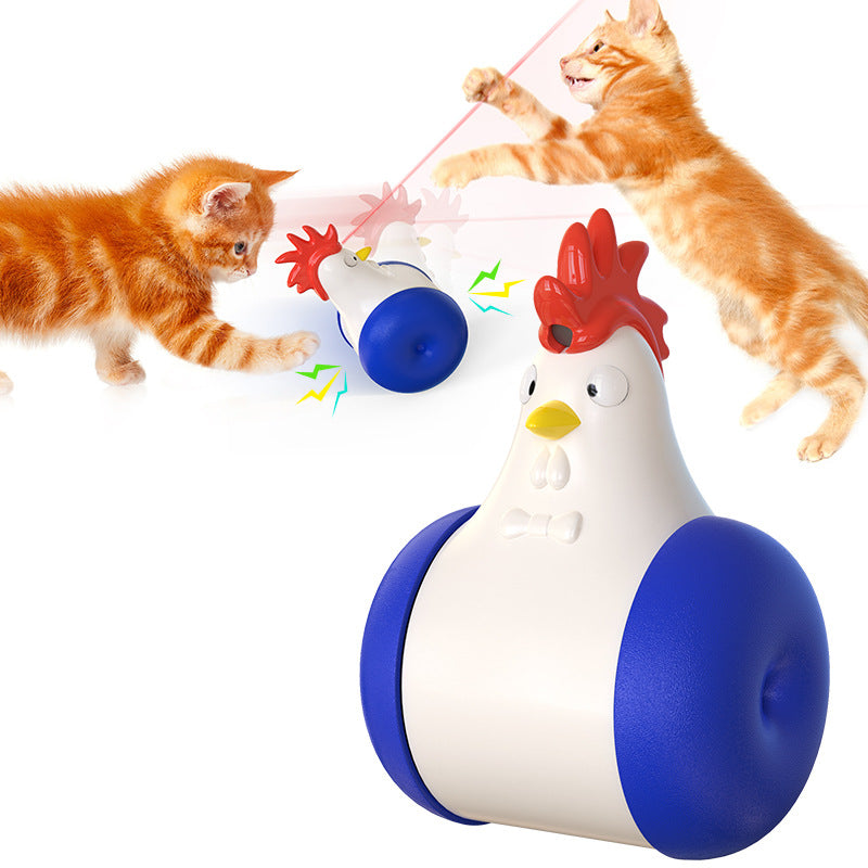 Amazon New Product Pet Toy Laser Chicken Cat Toy Entertainment From Hi Interactive Cat Toy Cross-border Wholesale