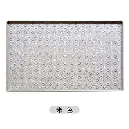 Silicone Pet Mat Waterproof And Easy To Clean Dog Mat Cat Mat Square Pet Placemat