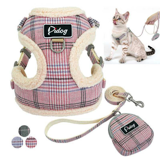 Small Dog Traction Rope Chest Harness Pet Small Dog Teddy Puppies Vest Style Cat Walking Cat Rope Dog Chain