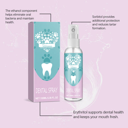 Yegbong Pet Teeth Spray Care Clean Pet Mouth Teeth Teeth Stain Tooth Yellow Care Spray