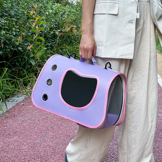 Cat Bag Large Capacity Breathable Lightweight Portable Space Capsule Pet Supplies Side Opening Portable Pet Bag For Cats And Dogs