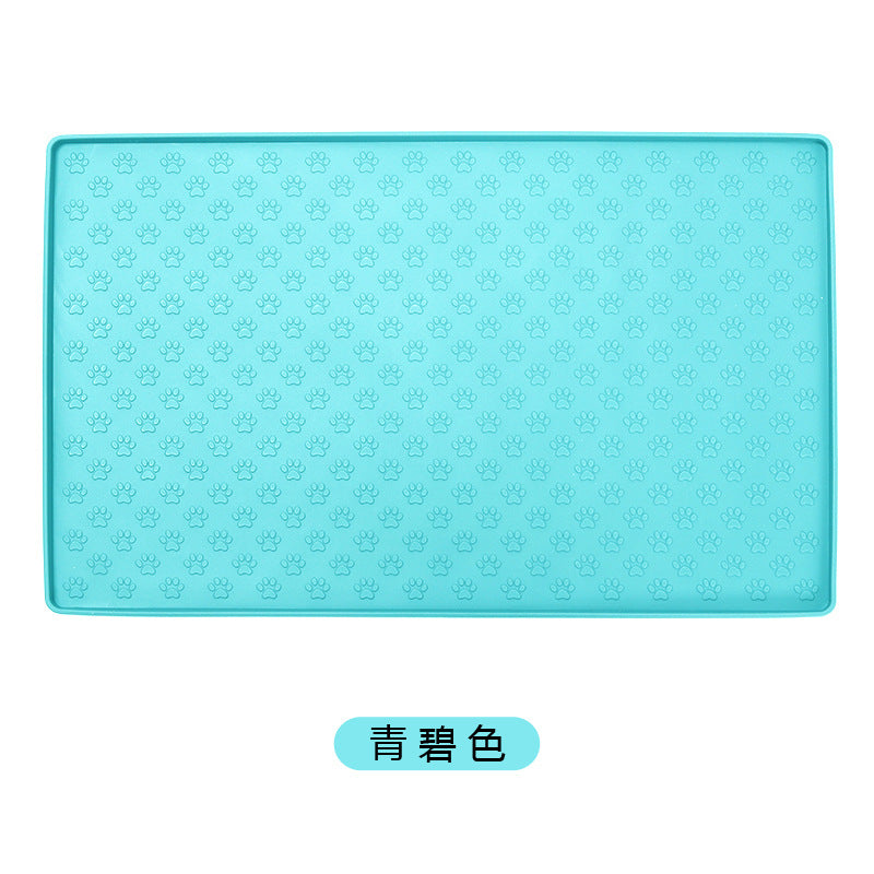 Silicone Pet Mat Waterproof And Easy To Clean Dog Mat Cat Mat Square Pet Placemat