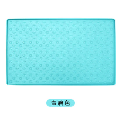 Silicone Pet Mat Waterproof And Easy To Clean Dog Mat Cat Mat Square Pet Placemat