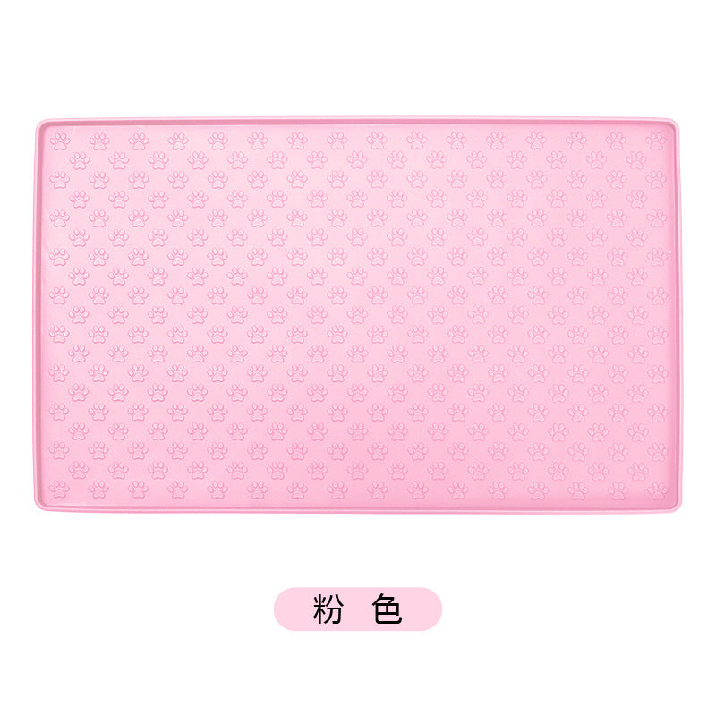 Silicone Pet Mat Waterproof And Easy To Clean Dog Mat Cat Mat Square Pet Placemat