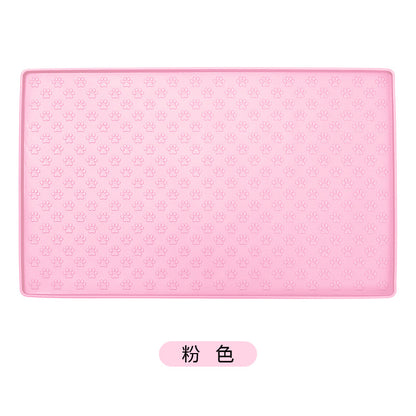 Silicone Pet Mat Waterproof And Easy To Clean Dog Mat Cat Mat Square Pet Placemat