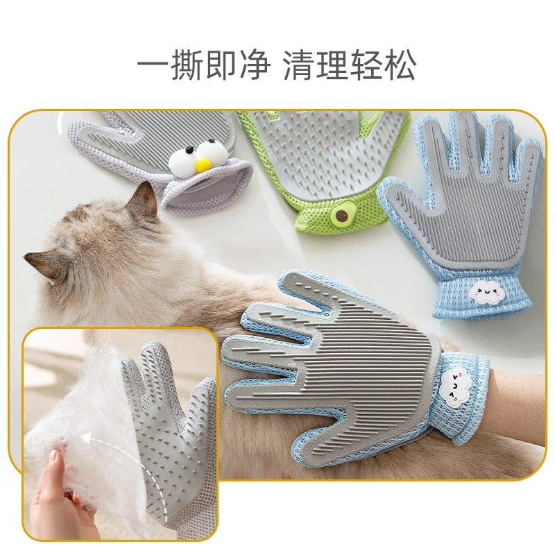 Cat Grooming Gloves, Cat Hair Combing Gloves, Cat Hair Brush, Floating Hair Remover, Cat Hair Cleaning Tool