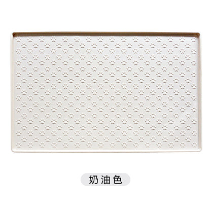 Silicone Pet Mat Waterproof And Easy To Clean Dog Mat Cat Mat Square Pet Placemat