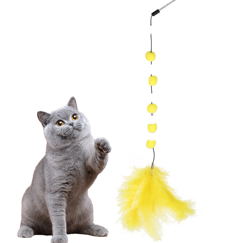 Hair Ball String Fairy Teasing Cat Stick Cat Interactive Play Toys