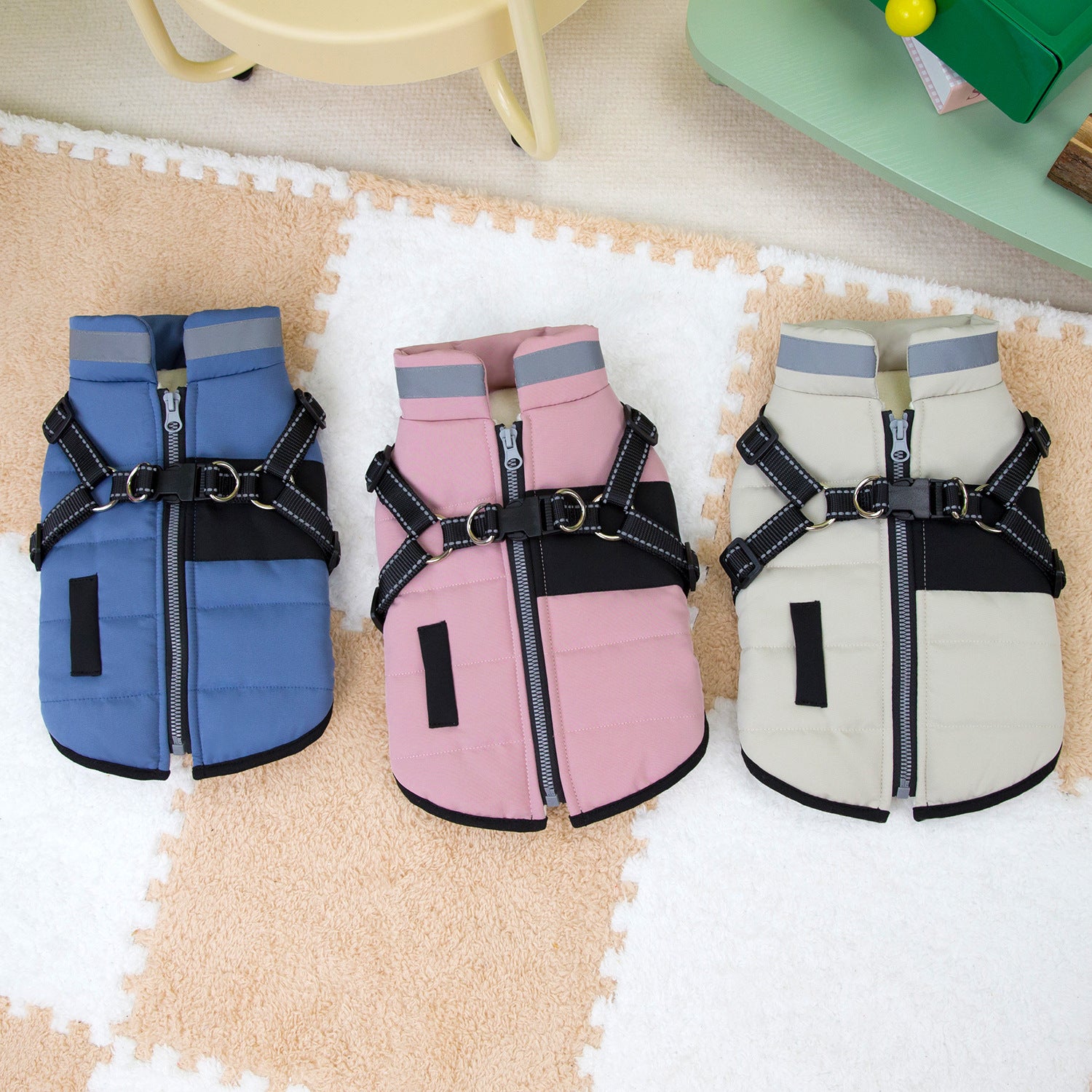 Dog Clothes Thickened Autumn And Winter Clothing Teddy Vest Small And Medium Dog Winter Pet Clothing 24 Equipment Traction Cotton Clothes