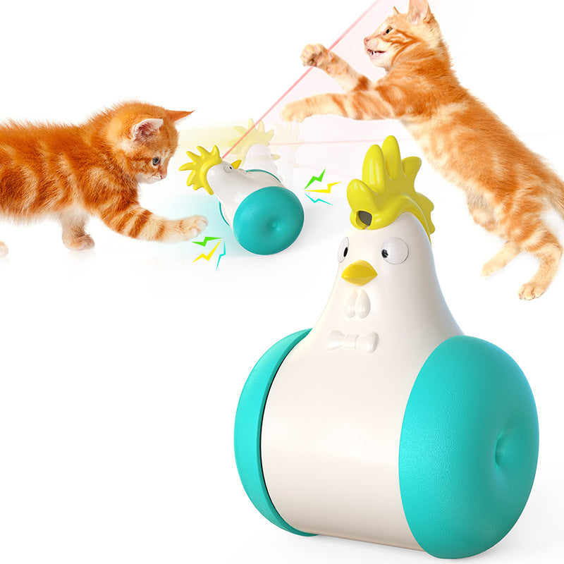 Amazon New Product Pet Toy Laser Chicken Cat Toy Entertainment From Hi Interactive Cat Toy Cross-border Wholesale