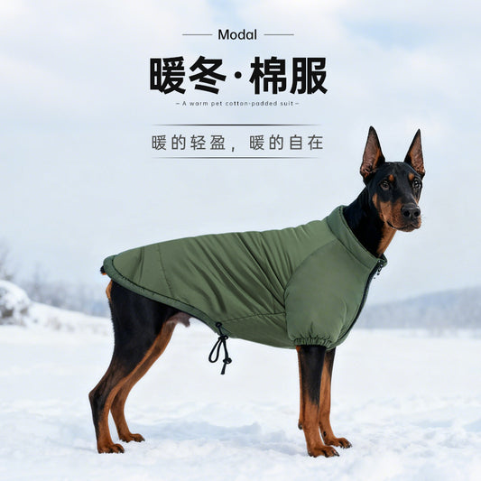 Pet Dog Clothing, Dog Bipeds, New Clothing, Large Dog Cotton Coat, Fleece Coat, Cotton Coat