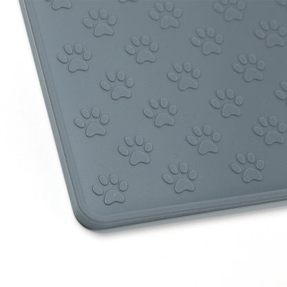 Silicone Pet Mat Waterproof And Easy To Clean Dog Mat Cat Mat Square Pet Placemat
