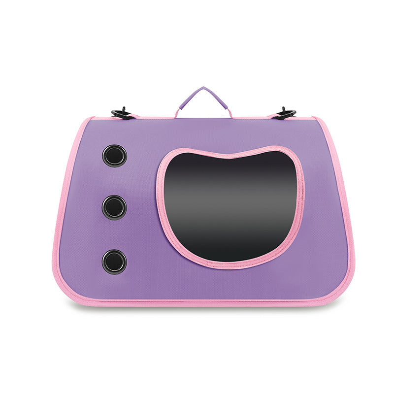 Cat Bag Large Capacity Breathable Lightweight Portable Space Capsule Pet Supplies Side Opening Portable Pet Bag For Cats And Dogs