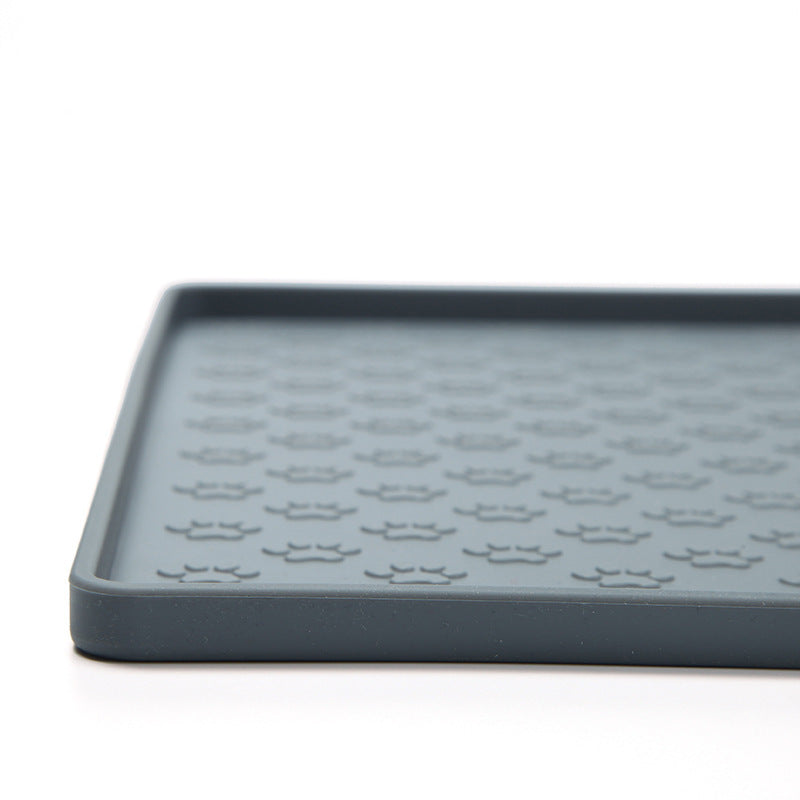 Silicone Pet Mat Waterproof And Easy To Clean Dog Mat Cat Mat Square Pet Placemat