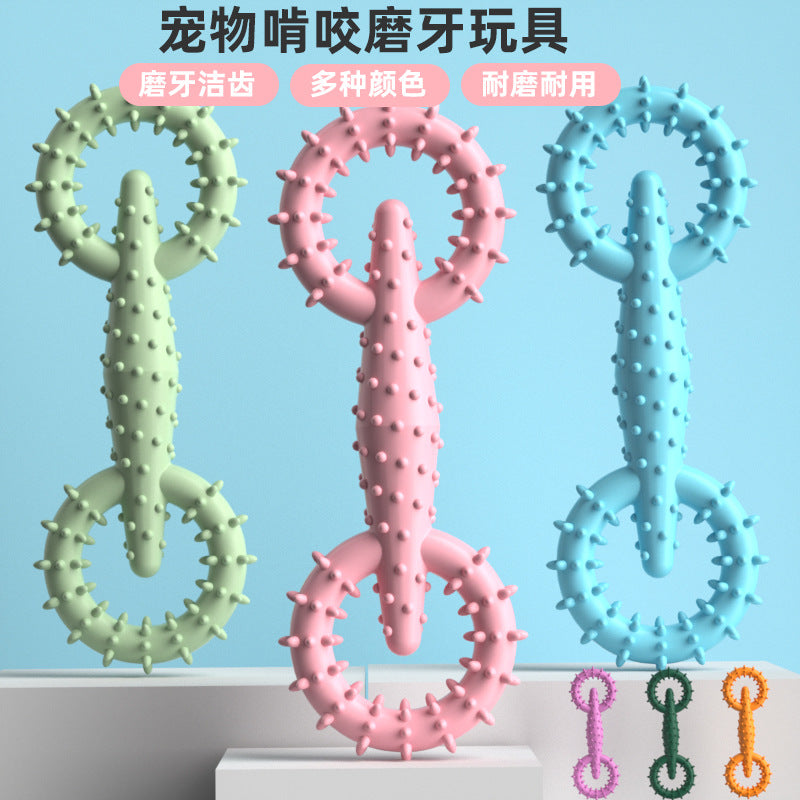 New Tpr Pet Toy Pull Ring Dog Chew Toy Pet Chewing Toy Molar Stick Interactive Dog Toy