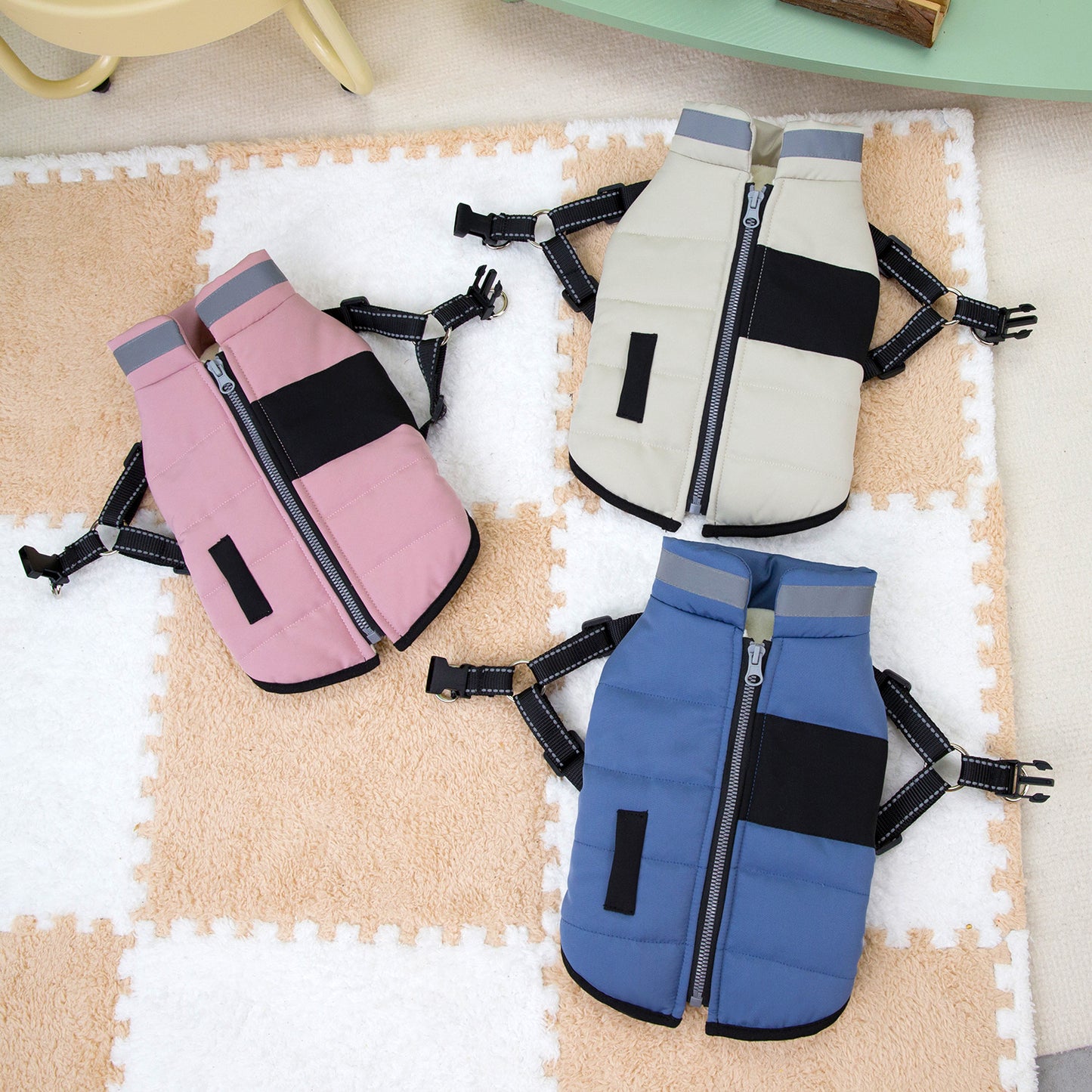 Dog Clothes Thickened Autumn And Winter Clothing Teddy Vest Small And Medium Dog Winter Pet Clothing 24 Equipment Traction Cotton Clothes