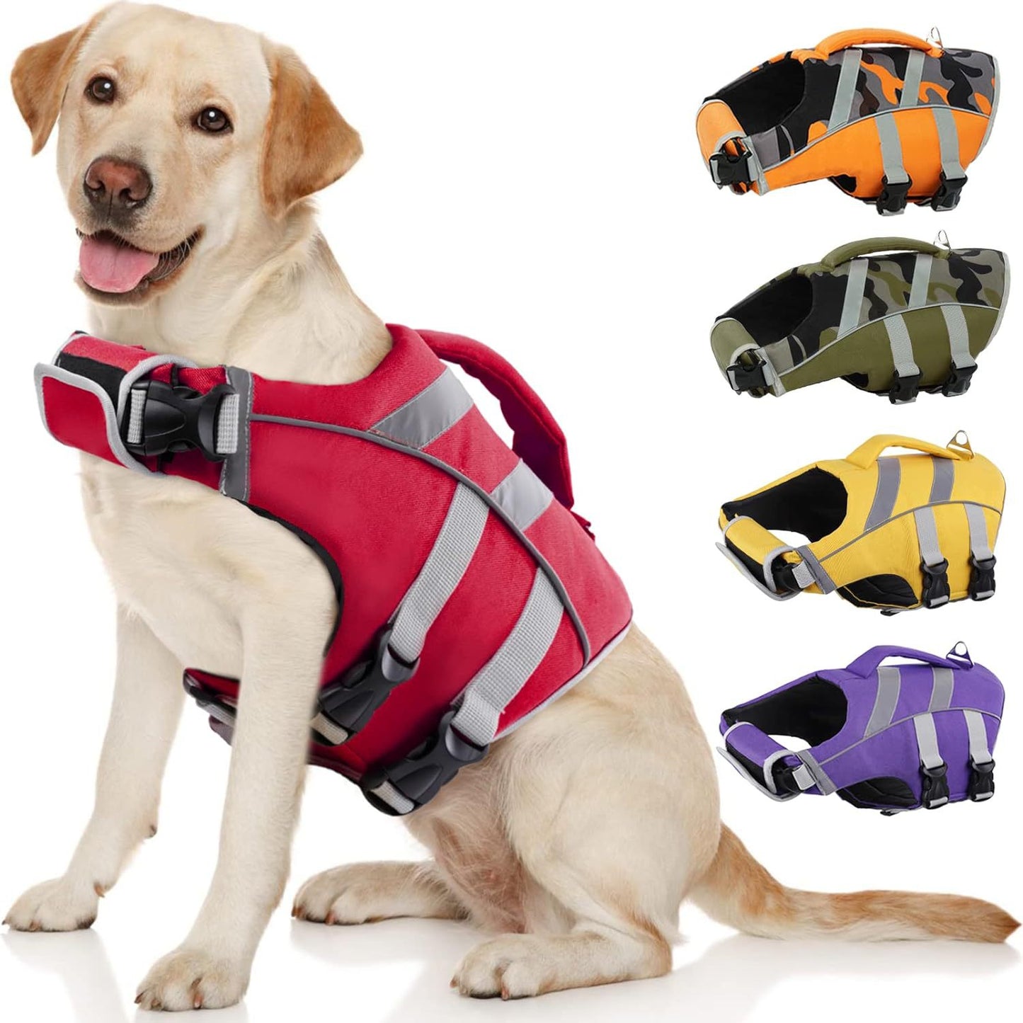 Hot Pet Life Jackets Dog Life Jackets Pet Dog Outdoor Swimming Life Jackets