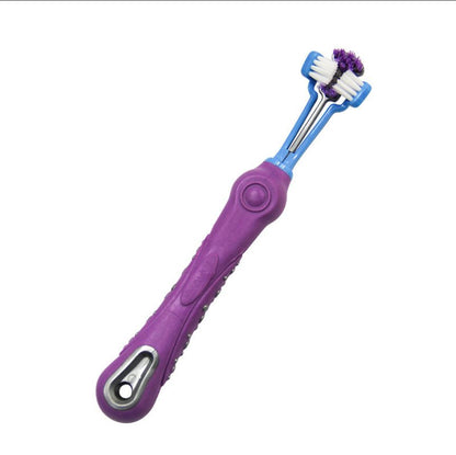 Pet plush color toothbrush dog toothbrush in addition to bad breath and tartar dental care dog cat cleaning supplies
