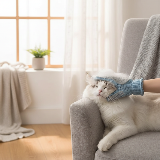 Double-Sided Cat Grooming Glove