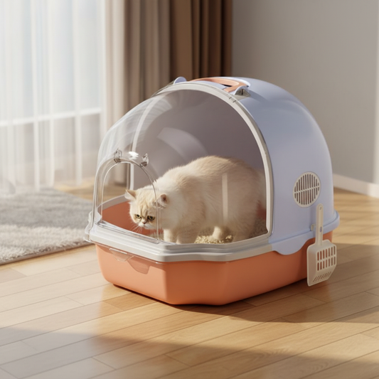 Fully Enclosed Cat Litter Box
