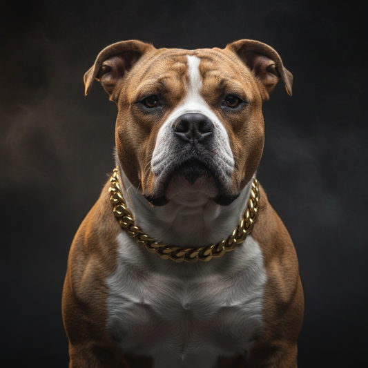 Gold Cuban Chain Dog Collar