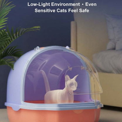 Low-Light Cat Litter Box - English